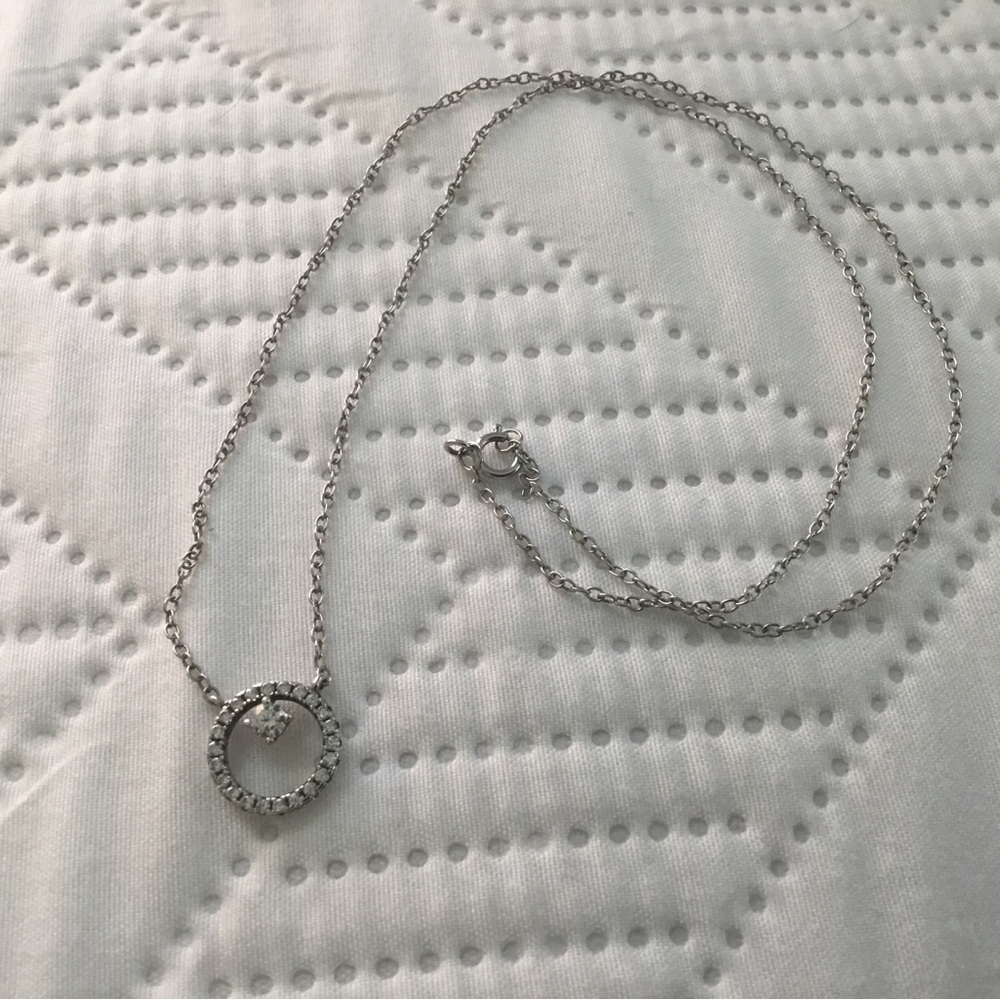 Helzberg Diamonds Infinity Circle Necklace Sterling 925